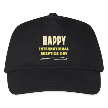 Internationaler Tag der Skeptiker - Kinder Basecap - Schwarz - Vorne