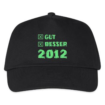 Besser 2012 - Kinder Basecap - Schwarz - Vorne