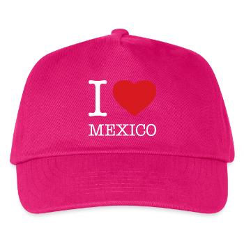 I LOVE MEXICO - Kids’ Baseball Cap - fuchsia - Front