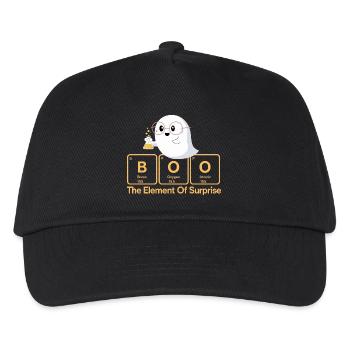 Elementar Boo Ghost T-Shirt - Kinder Basecap - Schwarz - Vorne