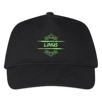 Linus Linus - Kinder Basecap - Schwarz - Vorne