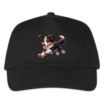 Border Collie bwr - Kids’ Baseball Cap - black - Front