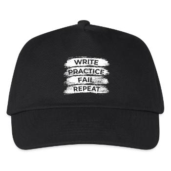 Pratique de l’écriture Échec Répétition - Casquette de baseball Enfant - noir - Devant
