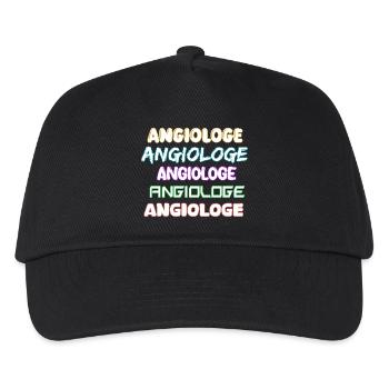 Angiologe als Job - Kinder Basecap - Schwarz - Vorne