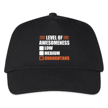 Orang-outan - Casquette de baseball Enfant - noir - Devant