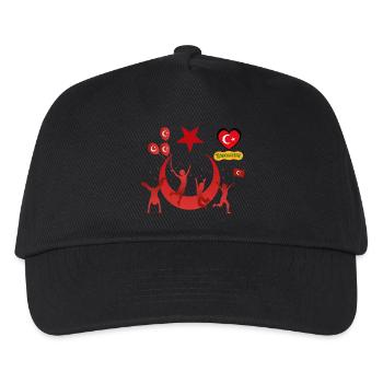 Turkiyelove - Kids’ Baseball Cap - black - Front