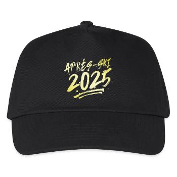 Apres Ski 2025 - Kinder Basecap - Schwarz - Vorne