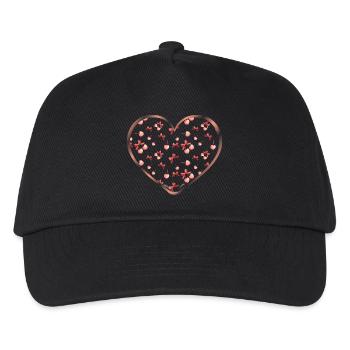 Cerises Coquette : l’amour dans les moindres détails - Casquette de baseball Enfant - noir - Devant