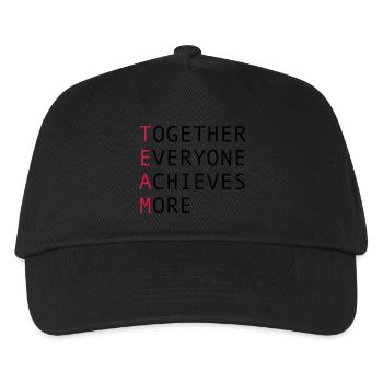 Team - Kids’ Baseball Cap - black - Front