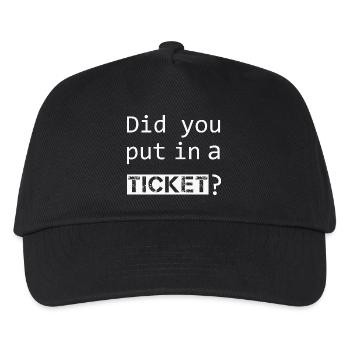 AVEZ-VOUS MIS UN TICKET – IT Admin PC Humour Blagues - Casquette de baseball Enfant - noir - Devant