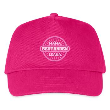 Geschenk für Leana - Kinder Basecap - Fuchsia - Vorne