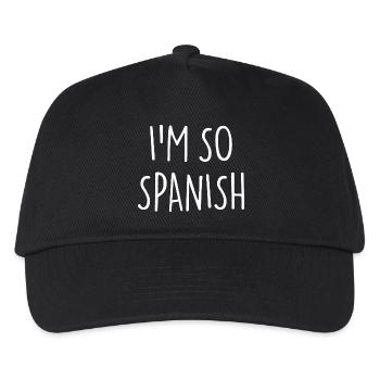 JE SUIS TELLEMENT ESPAGNOL ESPAGNOL Espagne - Casquette de baseball Enfant - noir - Devant