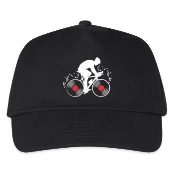 Vinyl - Kinder Basecap - Schwarz - Vorne