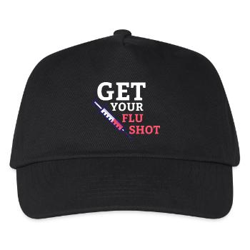 Faites-vous vacciner contre la grippe Aidant - Casquette de baseball Enfant - noir - Devant