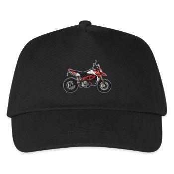 Superbike // Illustration - Kinder Basecap - Schwarz - Vorne