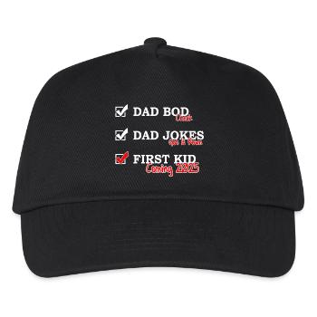 First Time Dad 2025 - Dad bod Dad jokes - Casquette de baseball Enfant - noir - Devant