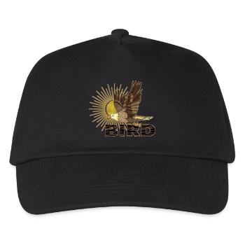 Vogel - Kinder Basecap - Schwarz - Vorne