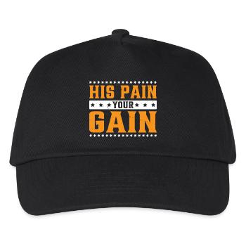 His Pain Your Gain 3 - Kinder Basecap - Schwarz - Vorne