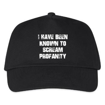 Je suis connu pour crier des blasphèmes - Casquette de baseball Enfant - noir - Devant