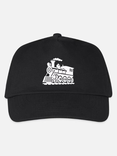 zug lokomotive - Kinder Basecap - Schwarz