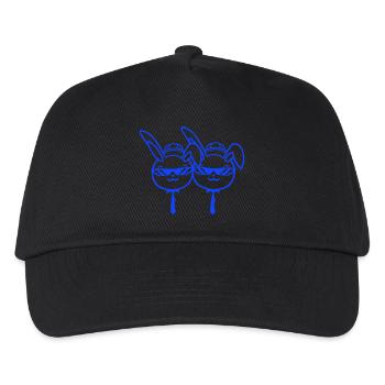2 Sonnenbrille Hasen Freunde Team Crew Paar Zwei - Kinder Basecap - Schwarz - Vorne
