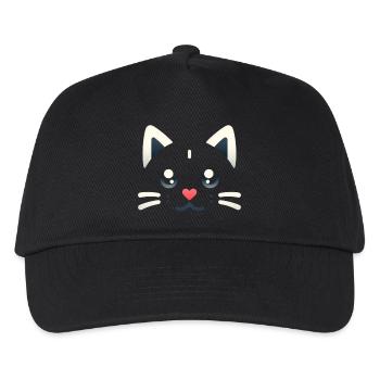 Kawaii Kätzchen, Haustiere - Kinder Basecap - Schwarz - Vorne