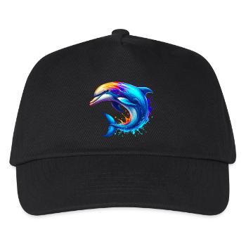 Delfin - Kinder Basecap - Schwarz - Vorne