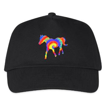 Riding Horse - Kids’ Baseball Cap - black - Front