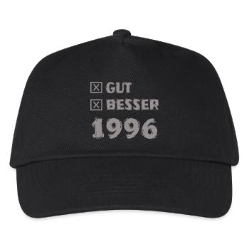 Besser 1996 - Kinder Basecap - Schwarz - Vorne