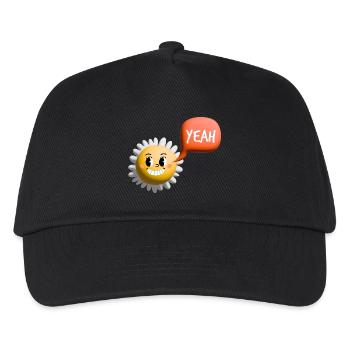 Soleil 3D - Casquette de baseball Enfant - noir - Devant