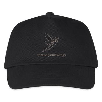 Spread Your Wings Angelic Design - Kids’ Baseball Cap - black - Front