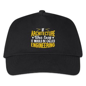 Architecte - Casquette de baseball Enfant - noir - Devant