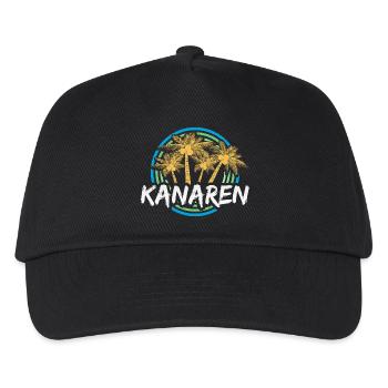 Kanaren als Urlaub - Kinder Basecap - Schwarz - Vorne