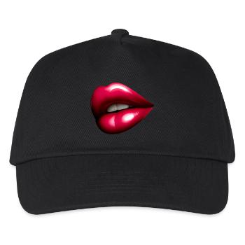Pretty Red Mouth - Red Lip - Kids’ Baseball Cap - black - Front