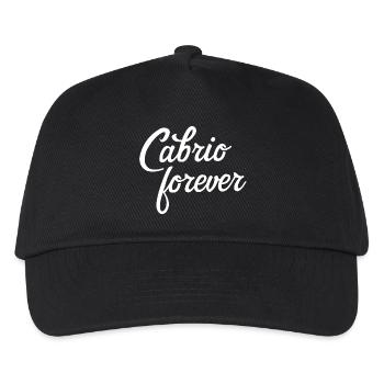 Imprint convertible forever great saying cabriolet - Kids’ Baseball Cap - black - Front