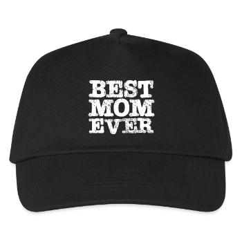 Best MOM Ever - Kinder Basecap - Schwarz - Vorne