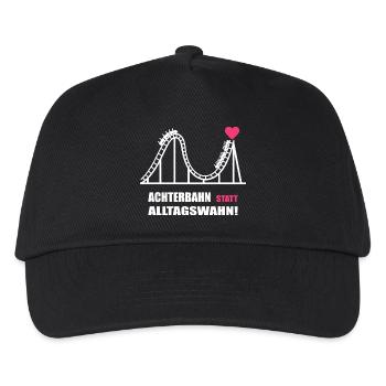 Roller coaster instead of everyday mania - Kids’ Baseball Cap - black - Front