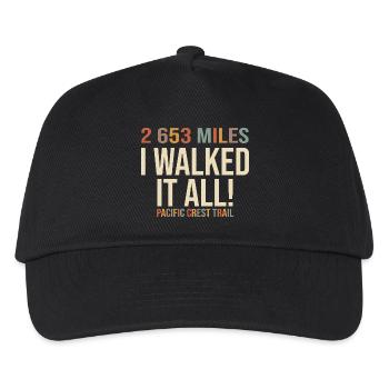 Finisher Pacific Crest Trail T-Shirt Rando PCT - Kinder Basecap - Schwarz - Vorne