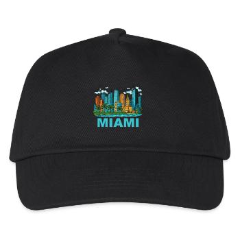 Ville de Miami - Casquette de baseball Enfant - noir - Devant