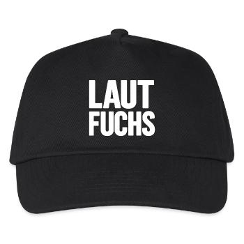 LAUTFUCHS - Kinder Basecap - Schwarz - Vorne
