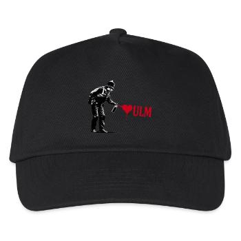 Policeman Loves Ulm Police Officer StreetArt - Kids’ Baseball Cap - black - Front