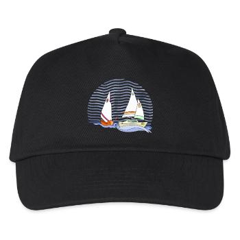 Sailboat - Kids’ Baseball Cap - black - Front