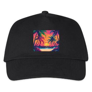Summer - Kinder Basecap - Schwarz - Vorne