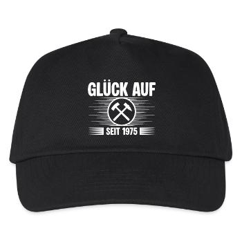 Glueck auf seit 1975 - Kinder Basecap - Schwarz - Vorne