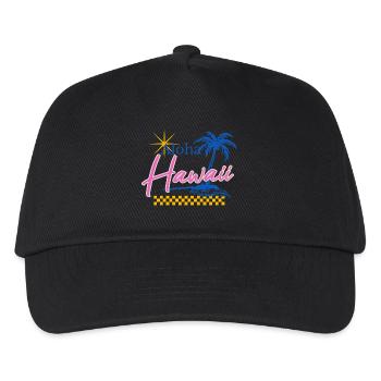 Aloha - Hawaï - États-Unis - États-Unis d’Amérique - Casquette de baseball Enfant - noir - Devant
