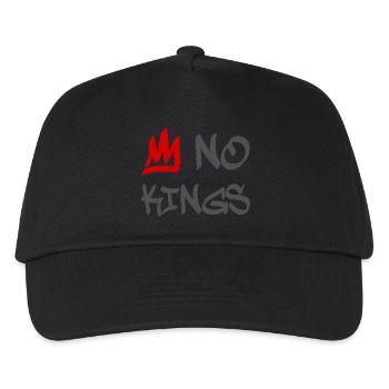 No Kings in America since 1776 - Kids’ Baseball Cap - black - Front