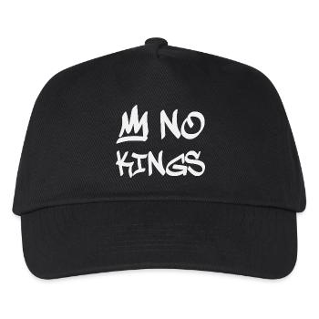 No Kings in America since 1776 - Kids’ Baseball Cap - black - Front