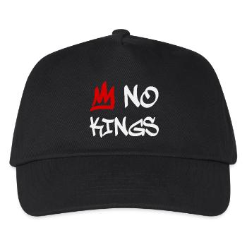 No Kings in America since 1776 - Kids’ Baseball Cap - black - Front
