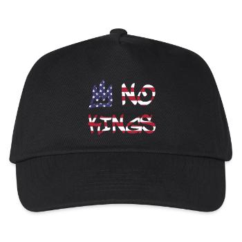 No Kings in America since 1776 Flagge USA - Kinder Basecap - Schwarz - Vorne