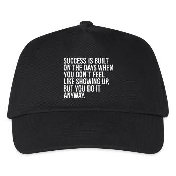Le succès se construit sur les jours où vous ne payez pas - Casquette de baseball Enfant - noir - Devant